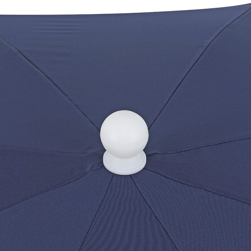 Mariner 6.5 ft. Classic Cottage Fringe Tassel Market Beach Umbrella