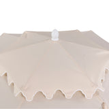 Fletcher 8.5 ft. Coastal Double-Tiered Castle Market Patio Umbrella with Auto-Tilt Crank Wind Vent and UV Protection