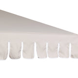 Dexter 8.5 ft. Classic Castle Scalloped Market Patio Umbrella with Auto-Tilt Crank Wind Vent and UV Protection