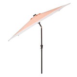 Spencer 9 ft. Classic Coastal 2-Tone Solar LED Market Patio Umbrella - JONATHAN Y