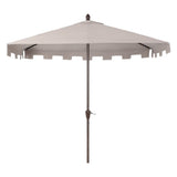 Sidney 9 ft. Classic MidCentury Rectangular Half Market Patio Umbrella