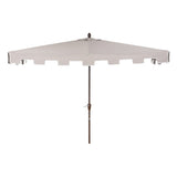 Sidney 9 ft. Classic MidCentury Rectangular Half Market Patio Umbrella