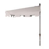 Sidney 9 ft. Classic MidCentury Rectangular Half Market Patio Umbrella