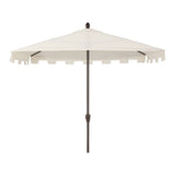Sidney 9 ft. Classic MidCentury Rectangular Half Market Patio Umbrella