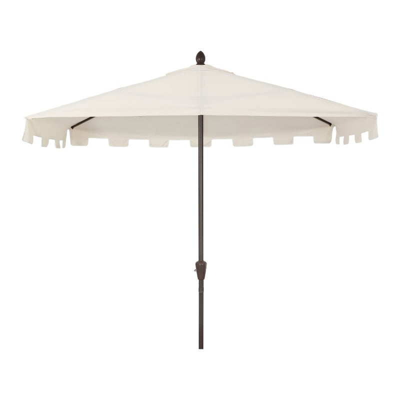 Sidney 9 ft. Classic MidCentury Rectangular Half Market Patio Umbrella