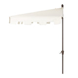Sidney 9 ft. Classic MidCentury Rectangular Half Market Patio Umbrella