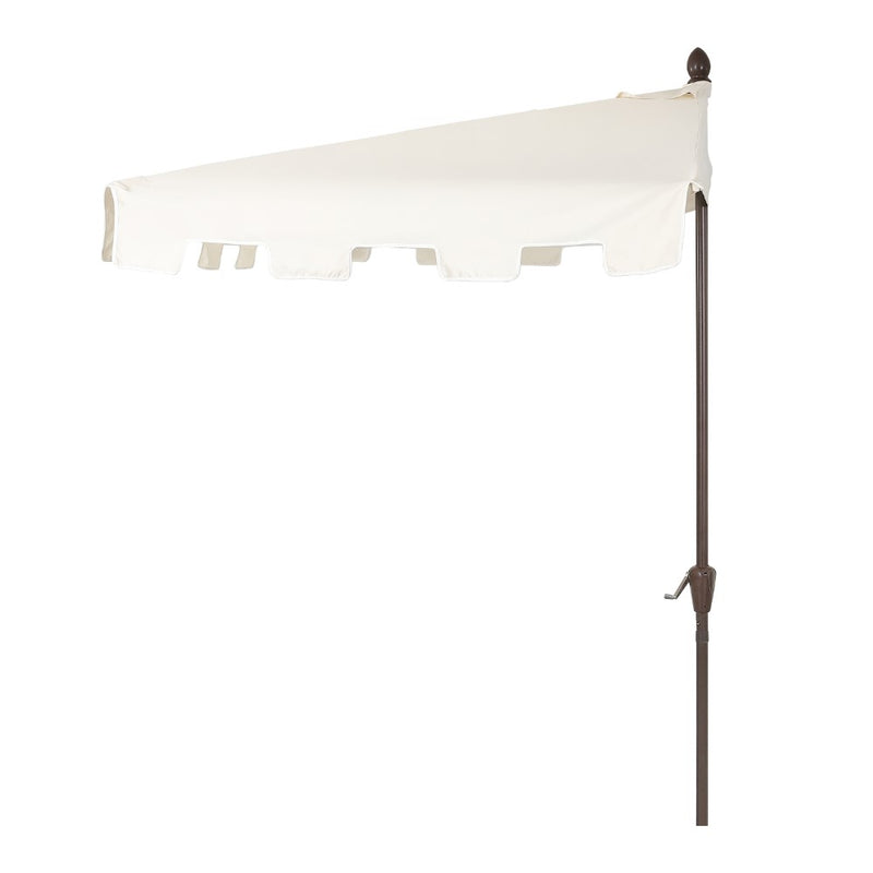 Sidney 9 ft. Classic MidCentury Rectangular Half Market Patio Umbrella