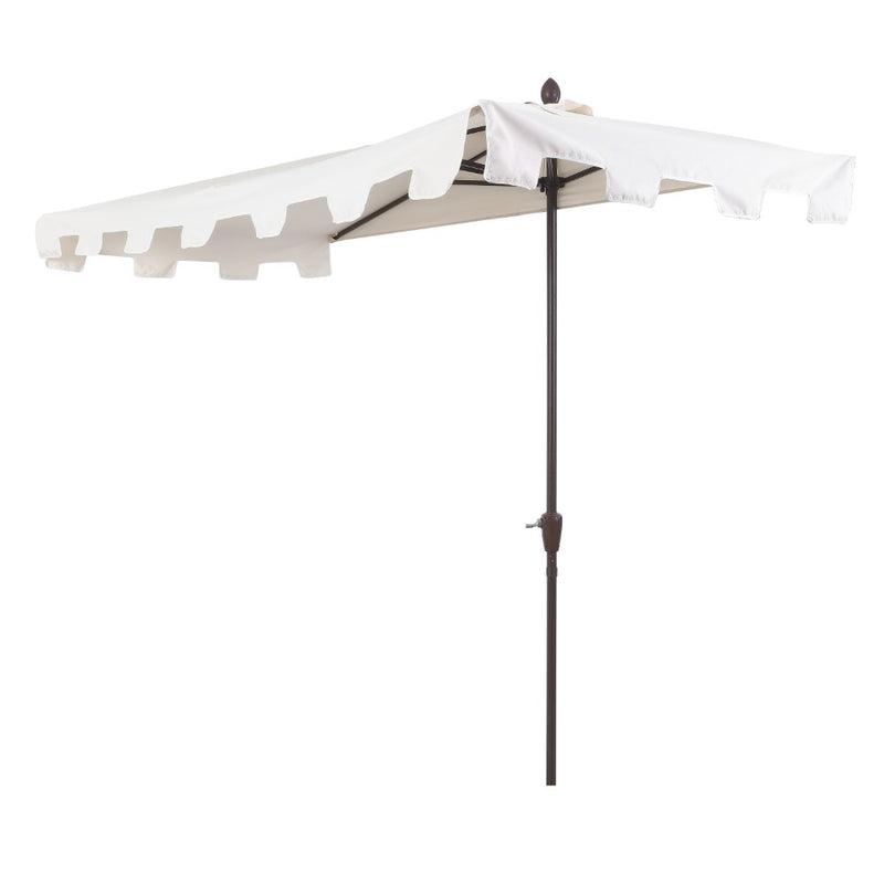 Sidney 9 ft. Classic MidCentury Rectangular Half Market Patio Umbrella