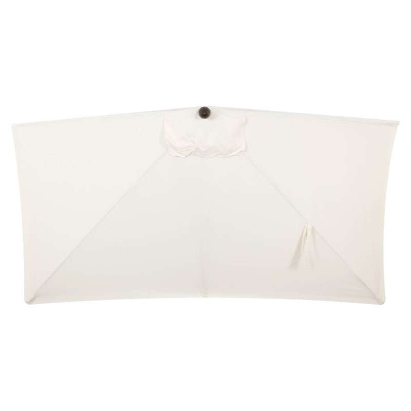 Sidney 9 ft. Classic MidCentury Rectangular Half Market Patio Umbrella