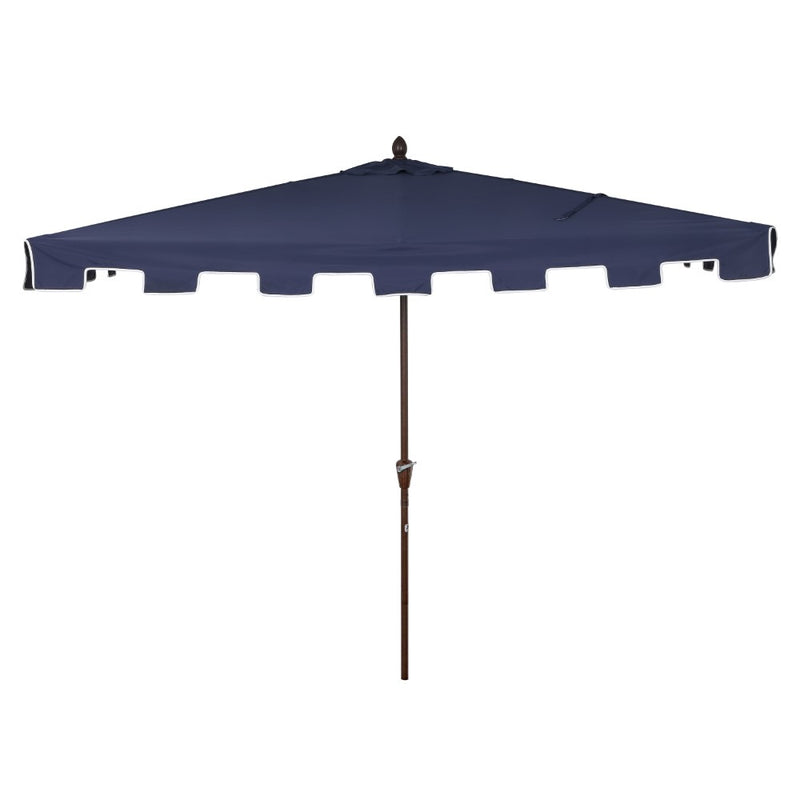 Sidney 9 ft. Classic MidCentury Rectangular Half Market Patio Umbrella