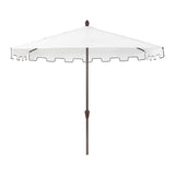Sidney 9 ft. Classic MidCentury Rectangular Half Market Patio Umbrella