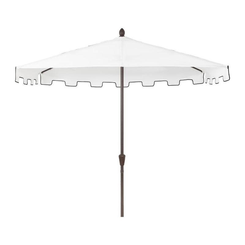 Sidney 9 ft. Classic MidCentury Rectangular Half Market Patio Umbrella