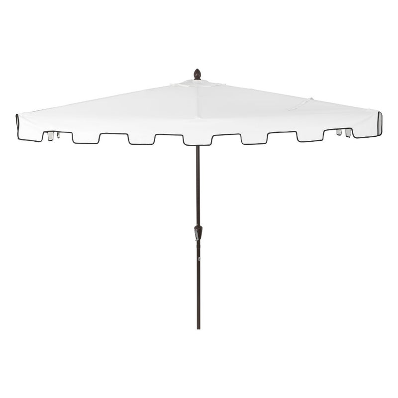 Sidney 9 ft. Classic MidCentury Rectangular Half Market Patio Umbrella