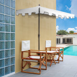 Sidney 9 ft. Classic MidCentury Rectangular Half Market Patio Umbrella