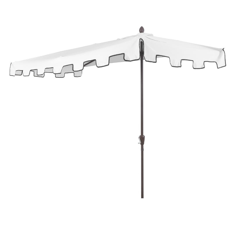 Sidney 9 ft. Classic MidCentury Rectangular Half Market Patio Umbrella