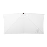 Sidney 9 ft. Classic MidCentury Rectangular Half Market Patio Umbrella