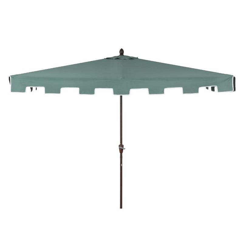 Sidney 9 ft. Classic MidCentury Rectangular Half Market Patio Umbrella