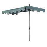 Sidney 9 ft. Classic MidCentury Rectangular Half Market Patio Umbrella