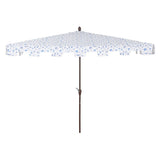 Sidney 9 ft. Classic MidCentury Rectangular Half Market Patio Umbrella