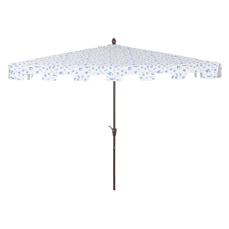 Sidney 9 ft. Classic MidCentury Rectangular Half Market Patio Umbrella