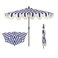 Navy/White, Dark Brown Pole