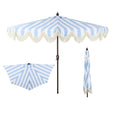 Light Blue/White, Dark Brown