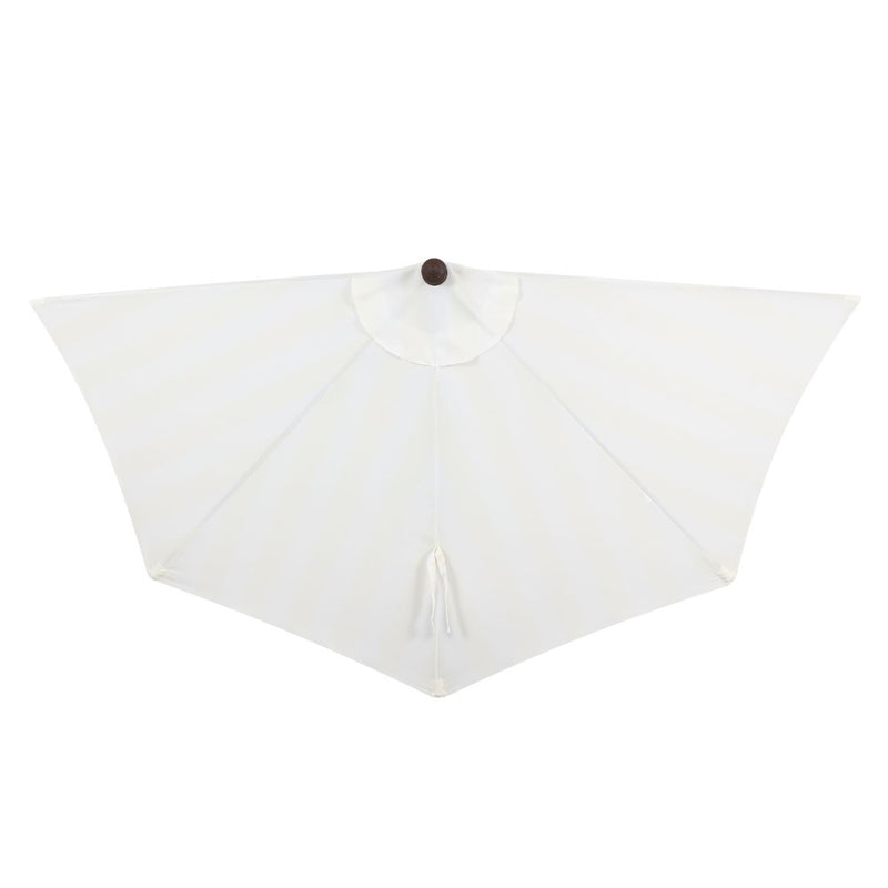 Beverly 9 ft. Designer Classic Scalloped Fringe Half Market Patio Umbrella