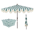 Green/White, Dark Brown Pole
