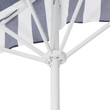 Beverly 9 ft. Designer Classic Scalloped Fringe Half Market Patio Umbrella