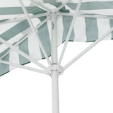 Beverly 9 ft. Designer Classic Scalloped Fringe Half Market Patio Umbrella