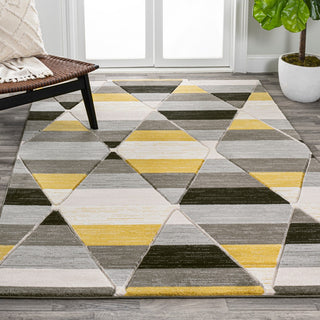 Kehoe Retro Diamonds Geometric Area Rug