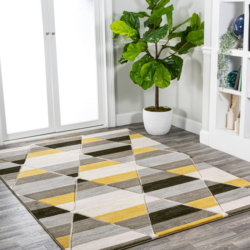 Kehoe Retro Diamonds Geometric Area Rug