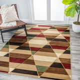 Kehoe Retro Diamonds Geometric Area Rug