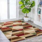 Kehoe Retro Diamonds Geometric Area Rug