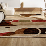 Tamara Retro Abstract Arches Area Rug