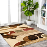 Tamara Retro Abstract Arches Area Rug