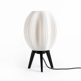 Wavy Modern Contemporary Plant-Based PLA 3D Printed Dimmable LED Table Lamp - JONATHAN Y