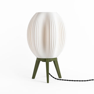 Wavy Modern Contemporary Plant-Based PLA 3D Printed Dimmable LED Table Lamp - JONATHAN Y