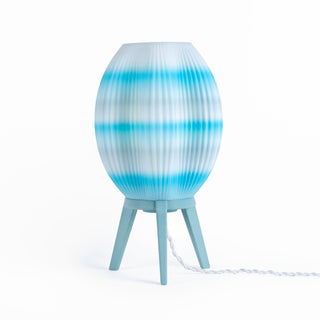 Wavy Modern Contemporary Plant-Based PLA 3D Printed Dimmable LED Table Lamp - JONATHAN Y