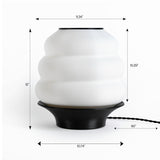 Honey Pot Minimalist Classic Plant-Based PLA 3D Printed Dimmable LED Table Lamp - JONATHAN Y
