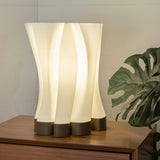Flame Modern Bohemian Plant-Based PLA 3D Printed Dimmable LED Table Lamp - JONATHAN Y