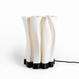 Flame Modern Bohemian Plant-Based PLA 3D Printed Dimmable LED Table Lamp - JONATHAN Y