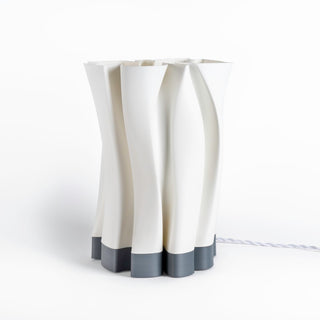 Flame Modern Bohemian Plant-Based PLA 3D Printed Dimmable LED Table Lamp - JONATHAN Y