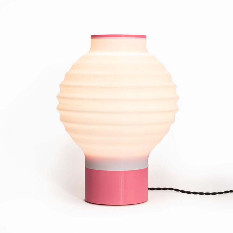 Asian Lantern Vintage Traditional Plant-Based PLA 3D Printed Dimmable LED Table Lamp - JONATHAN Y