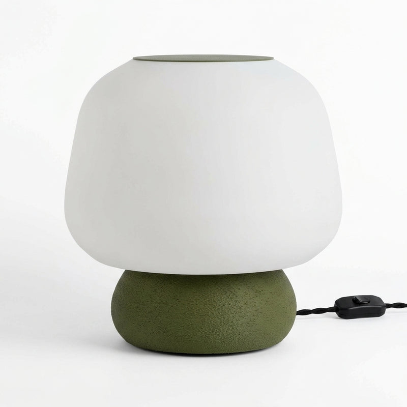 Mushroom Modern Classic Plant-Based PLA 3D Printed Dimmable LED Table Lamp White/Green – OFF