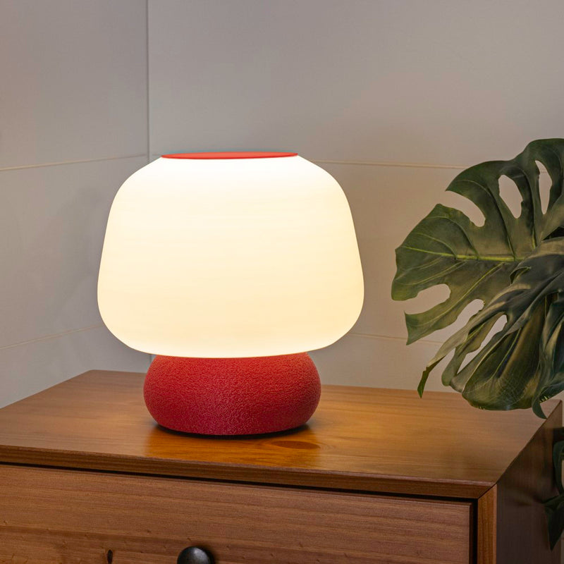 Mushroom Modern Classic Plant-Based PLA 3D Printed Dimmable LED Table Lamp - JONATHAN Y