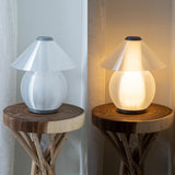 Opal 13" Modern Contemporary Plant-Based PLA 3D Printed Dimmable LED Table Lamp - JONATHAN Y