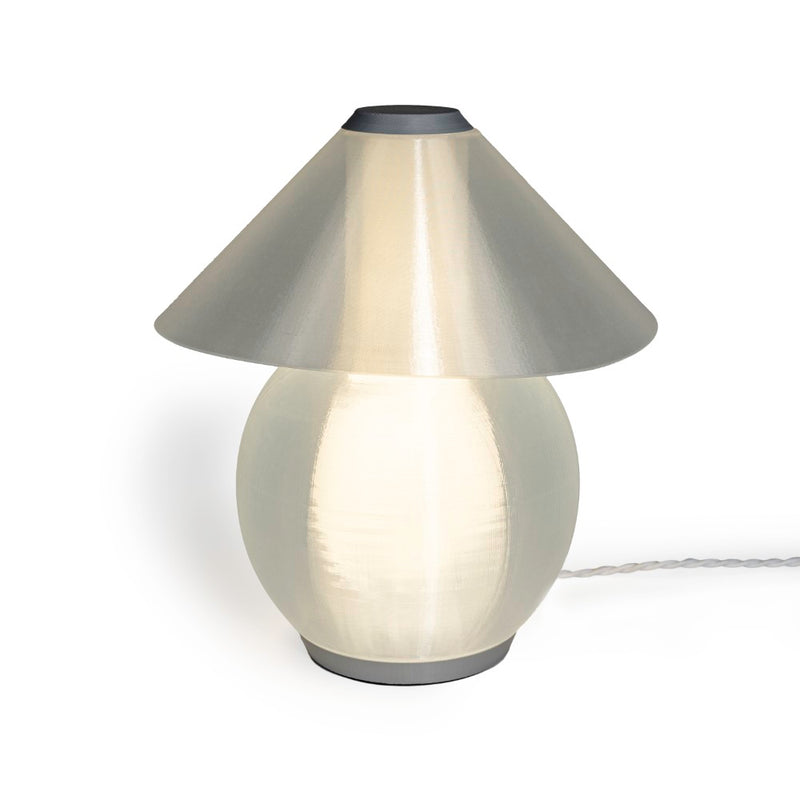 Opal 13" Modern Contemporary Plant-Based PLA 3D Printed Dimmable LED Table Lamp - JONATHAN Y