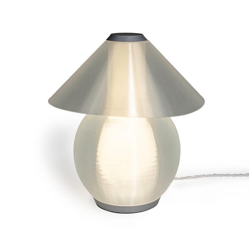 Opal 13" Modern Contemporary Plant-Based PLA 3D Printed Dimmable LED Table Lamp - JONATHAN Y