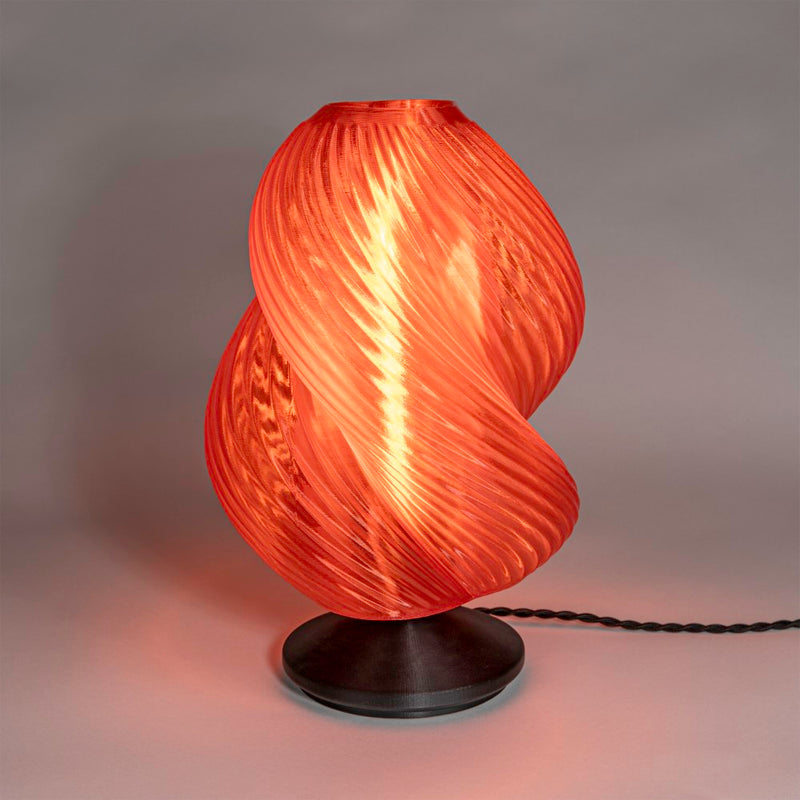 Gema 13.5" Mid-Century Coastal Plant-Based PLA 3D Printed Dimmable LED Table Lamp - JONATHAN Y